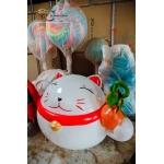 Tượng Trang Trí Mèo Thần Tài Composite 