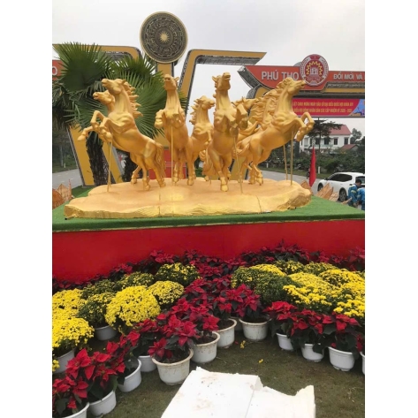 Xu hướng thiết kế mô hình linh vật tết mút xốp ngoài trời mới nhất